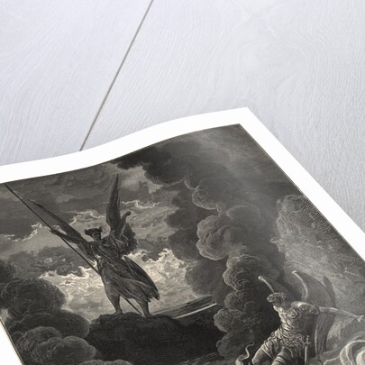 Forthwith Upright He Rears from off the Pool His Mighty Statureby Gustave Dore by Anonymous