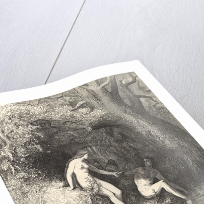 Adam and Eve in Paradise by Gustave Dore