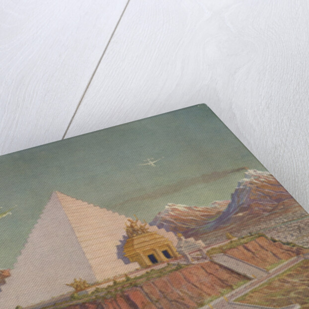 An Idealistic Depiction of the Atlantean Mystery Temple by J. Augustus Knapp