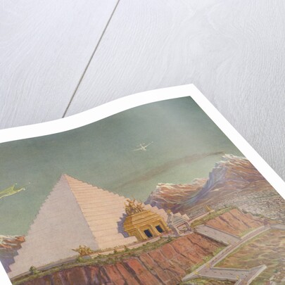 An Idealistic Depiction of the Atlantean Mystery Temple by J. Augustus Knapp