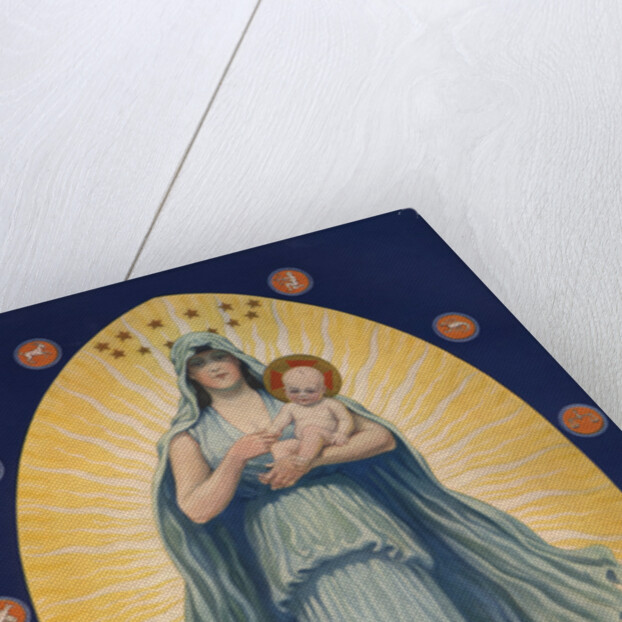 Celestial Virgin with Sun God in Her Arm by J. Augustus Knapp