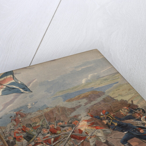 Illustration of Napoleon Leading the Attack at Toulon by Jacques Onfroy de Breville