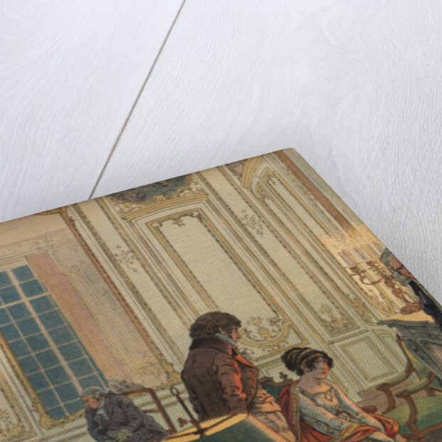 Illustration of Napoleon Bidding Josephine Farewell by Jacques Onfroy de Breville