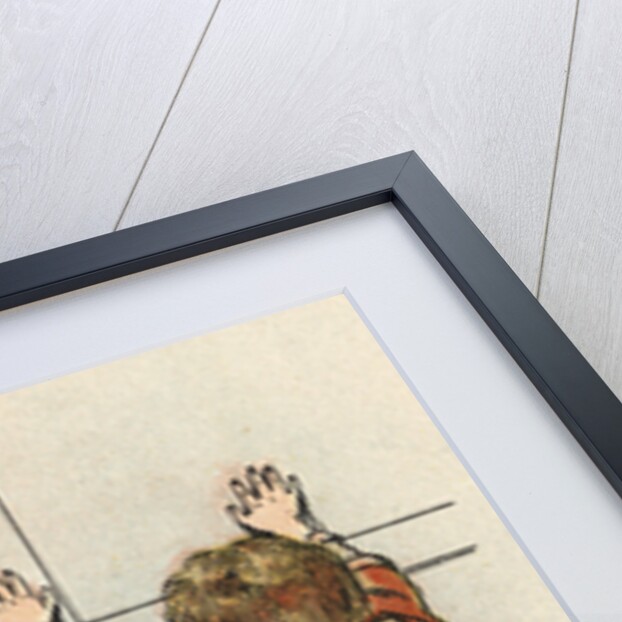 Illustration of a Child by a Door by Jacques Onfroy de Breville