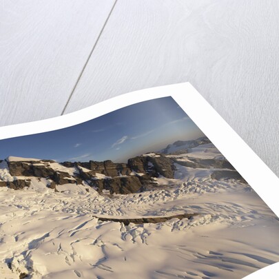 Glacier-Covered Mountain Peak by Anonymous