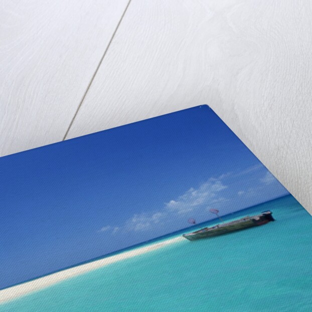 Boat at Tropical Beach by Anonymous
