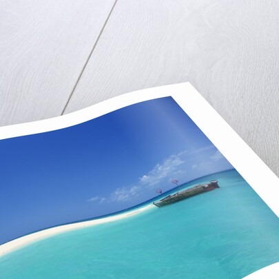 Boat at Tropical Beach by Anonymous