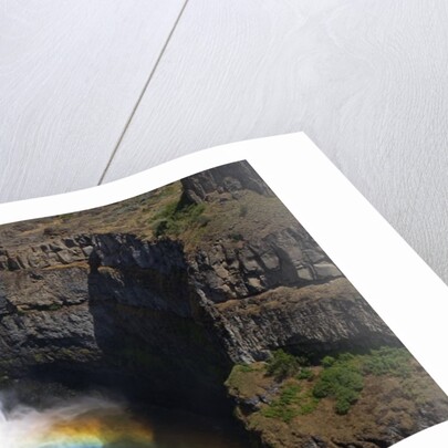 Rainbow in Mist of Waterfall by Anonymous