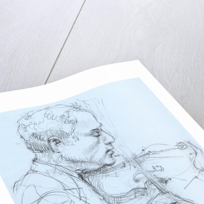 Illustration of a Violinist by Alexandra Day