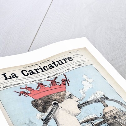 Illustration of Paris Marred by an Above-Ground Metro by Albert Robida