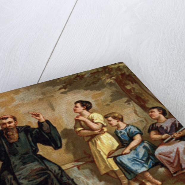 Illustration of Saint Benedict Teaching Boys by Anonymous