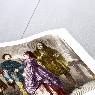 Illustration of a Prostitute in the Late Middle Ages by Anonymous