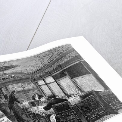 Illustration of a Dining Car on the Orient Express by Anonymous