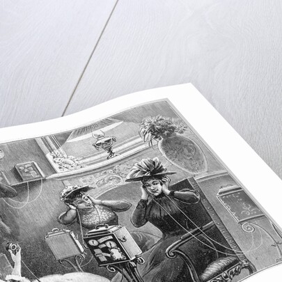 Illustration of Parisians Testing the Theatrophone by Anonymous