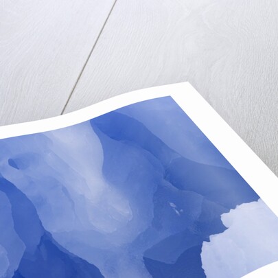 Eroded Blue Iceberg Floating at South Georgia Island by Anonymous