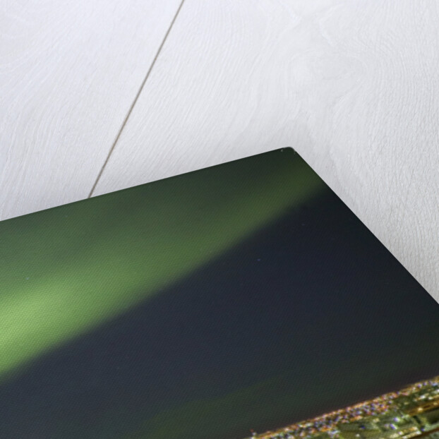 Aurora Borealis over Reykjavik by Anonymous