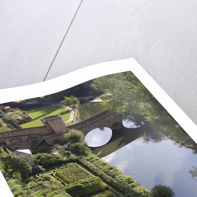 Pedestrian Bridge and Alzette River by Anonymous