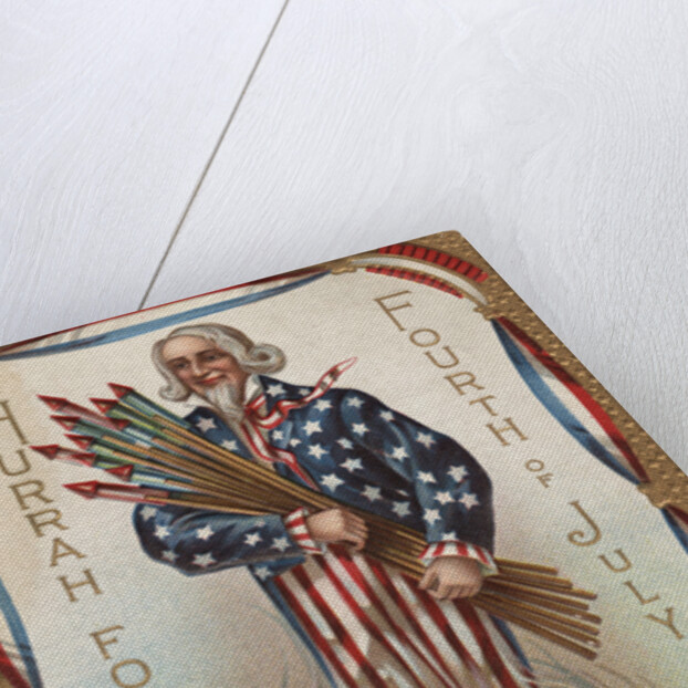 Hurrah for the Fourth of July Postcard by Anonymous