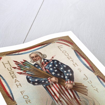 Hurrah for the Fourth of July Postcard by Anonymous