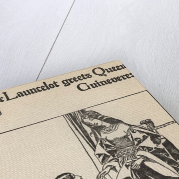 Sir Launcelot Greets Queen Guinevere by Howard Pyle