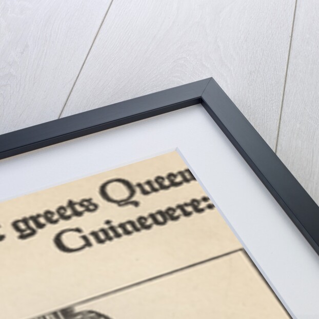 Sir Launcelot Greets Queen Guinevere by Howard Pyle