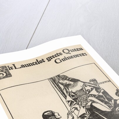 Sir Launcelot Greets Queen Guinevere by Howard Pyle