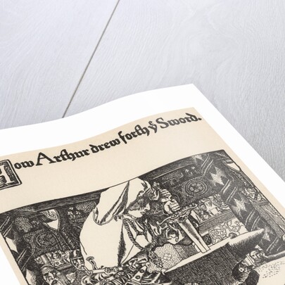 How Arthur Drew Forth Ye Sword by Howard Pyle