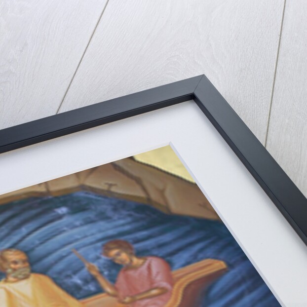 Greek Orthodox Fresco Depicting The Miracle of the Fish by Anonymous