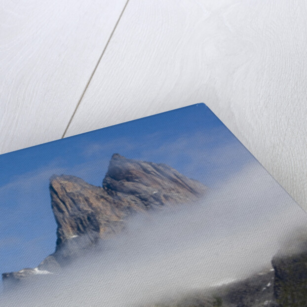 Mountain Peaks at Torsukattak Fjord by Anonymous