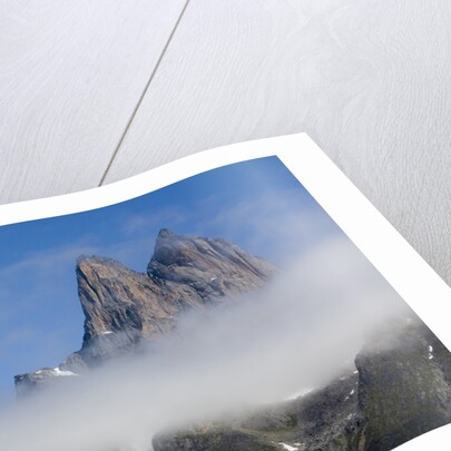 Mountain Peaks at Torsukattak Fjord by Anonymous