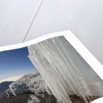 Melting Glacier on Mount Kilimanjaro with Mount Mawenzi in Background by Anonymous