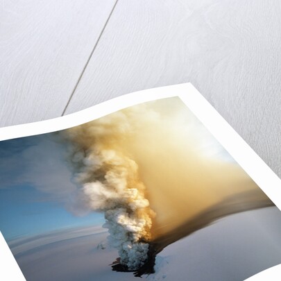 Eruption of Grimsfjall Volcano by Anonymous