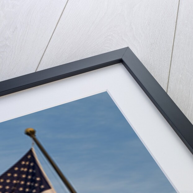 Washington Monument and American Flag by Anonymous