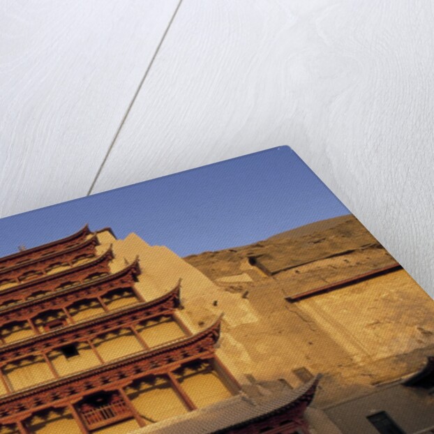Pagoda at the Mogao Caves by Anonymous