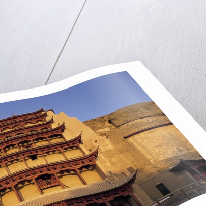 Pagoda at the Mogao Caves by Anonymous