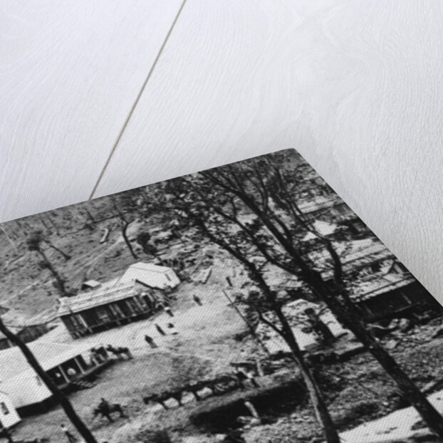Shacks and Buildings in Mining town by Anonymous