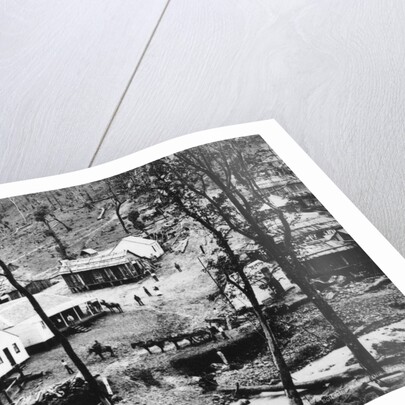 Shacks and Buildings in Mining town by Anonymous