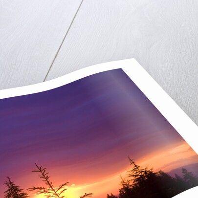 Sunset at Columbia River Gorge by Anonymous