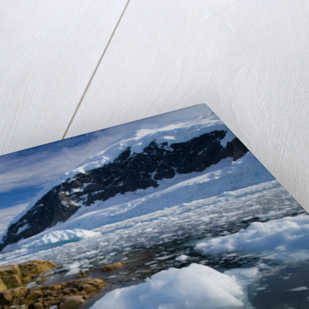 Mountains and Ice at Nekko Harbor by Anonymous