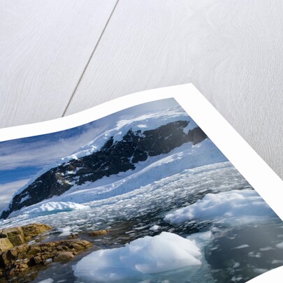 Mountains and Ice at Nekko Harbor by Anonymous