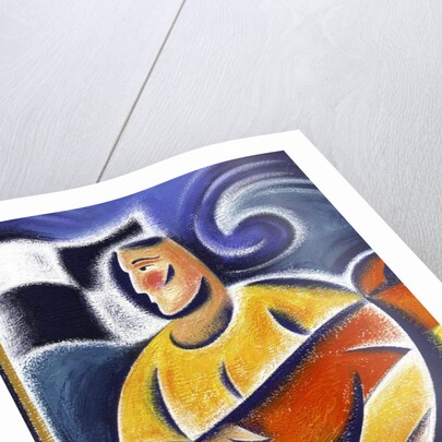 Man Carrying Surfboard by Anonymous