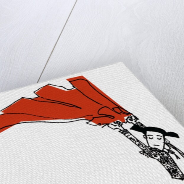 Toreador with Red Cape by Anonymous
