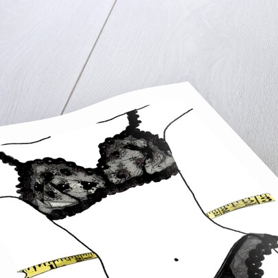 Woman Measuring Her Waist by Anonymous