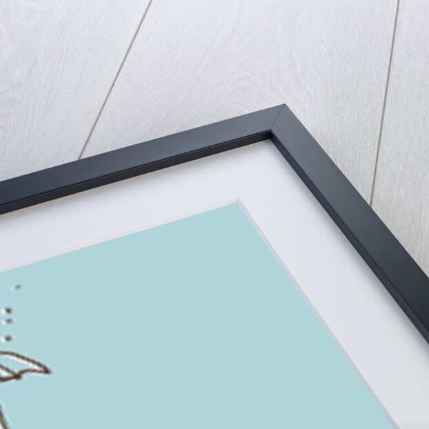 Box man walking through the rain by Anonymous