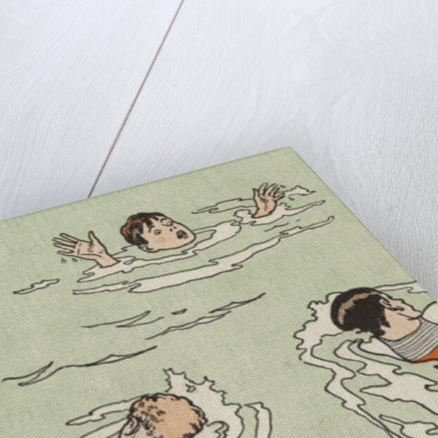 Illustration of Boy Being Saved from Drowning by Anonymous