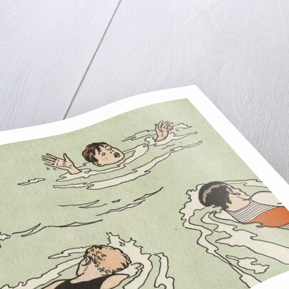 Illustration of Boy Being Saved from Drowning by Anonymous