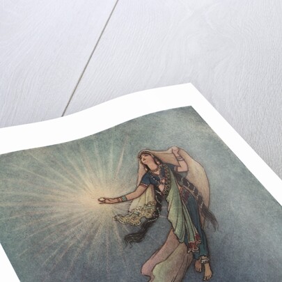 She Took Up the Jewel in Her Hand by Warwick Goble