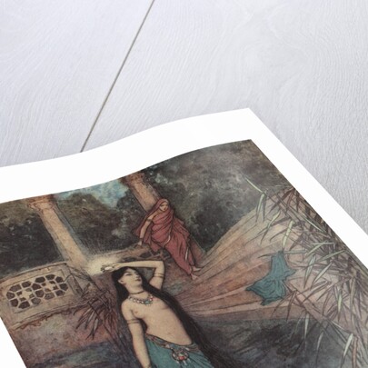 She Rushed Out of the Palace and Came to the Upper World by Warwick Goble