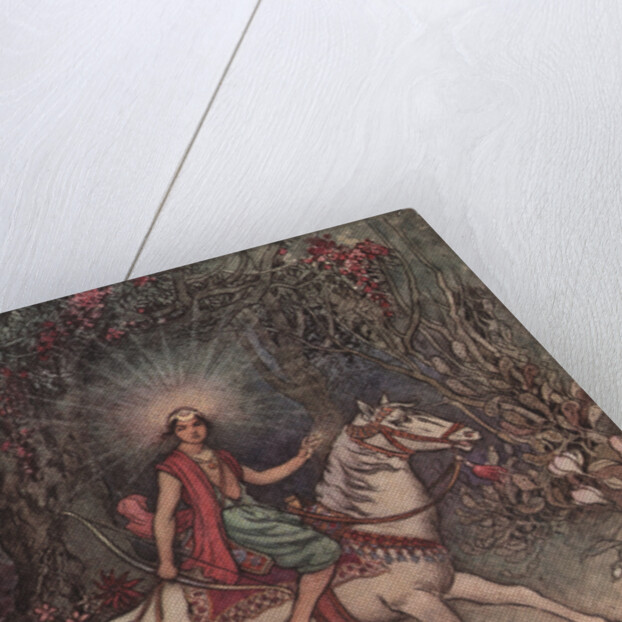 A Bright Light, Like That of the Moon, Was Seen Shining on His Forehead by Warwick Goble