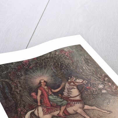 A Bright Light, Like That of the Moon, Was Seen Shining on His Forehead by Warwick Goble